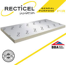 50mm Recitel Eurothane GP PIR Insulation Board 2400MM X 1200MM (8′ X 4′)